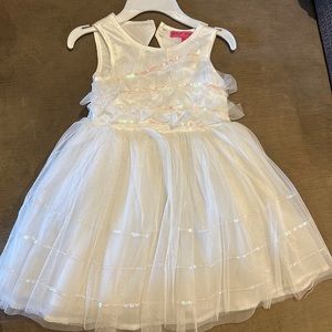 Betsy Johnson White Girl Dress size 5